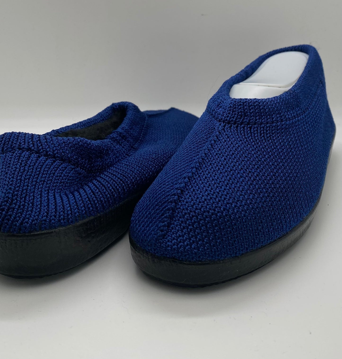 Euroconforto gevoerde Portugese schoen blauw kobalt – vooraanzicht