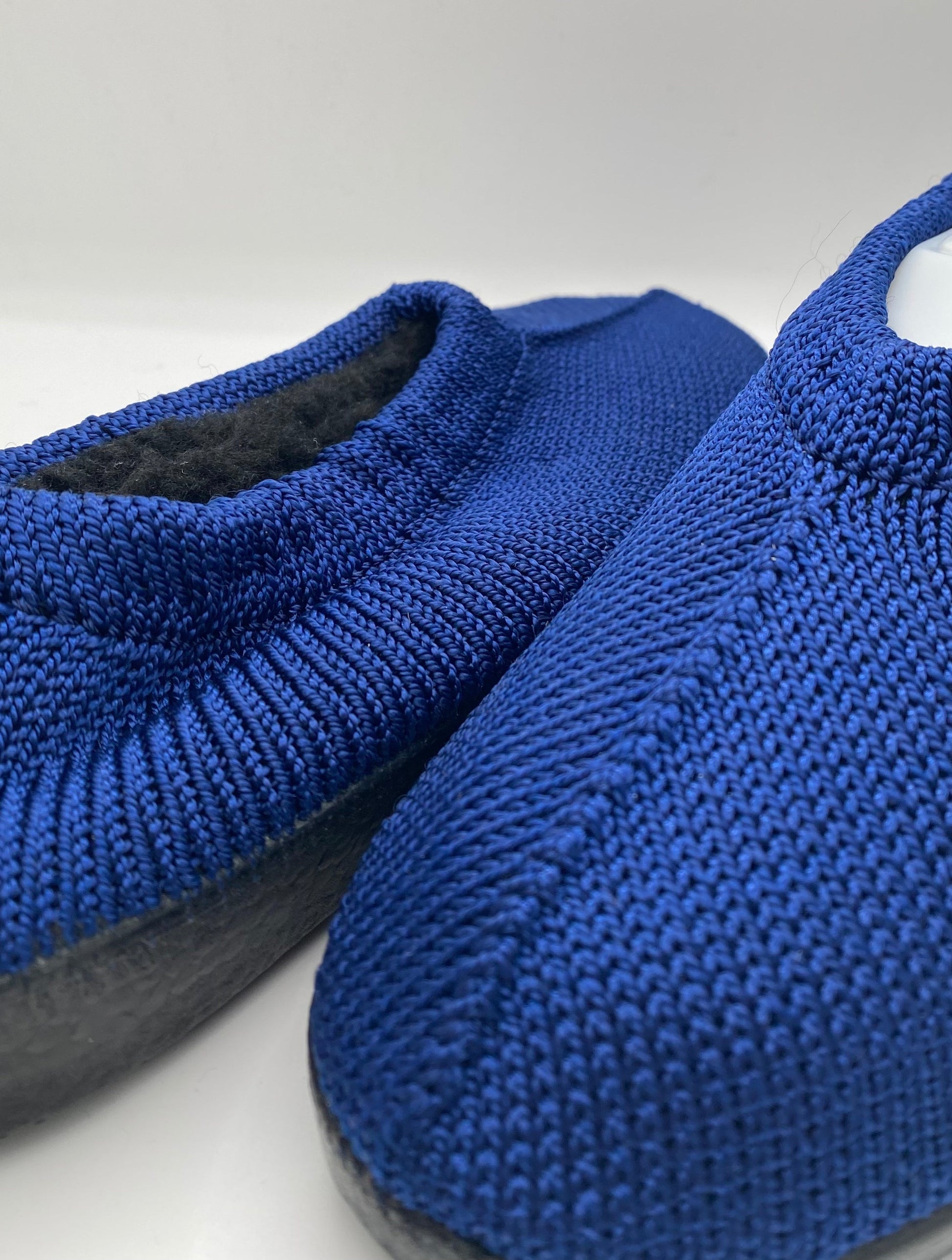 Euroconforto gevoerde Portugese schoen blauw kobalt – zijaanzicht met voering