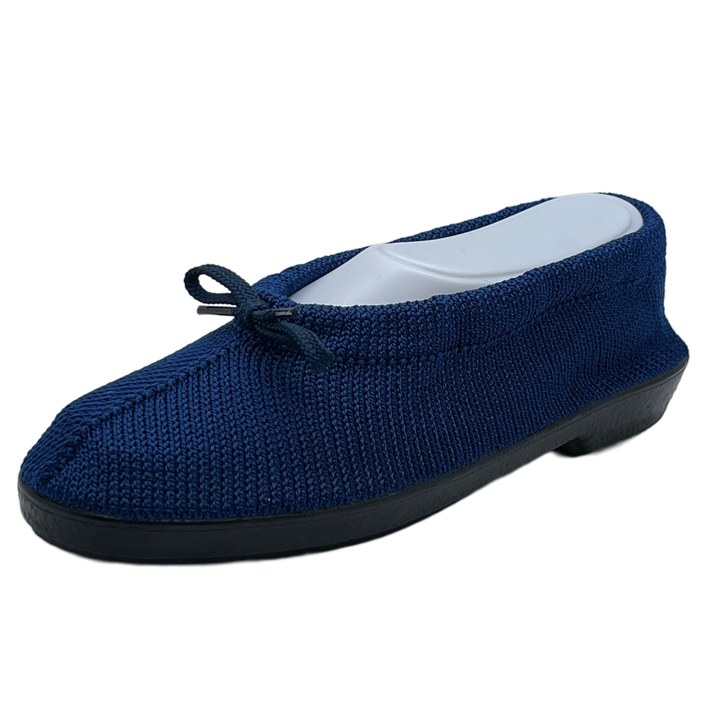 Euroconforto Atacador Portugese schoen blauw kobalt – close-up materiaal