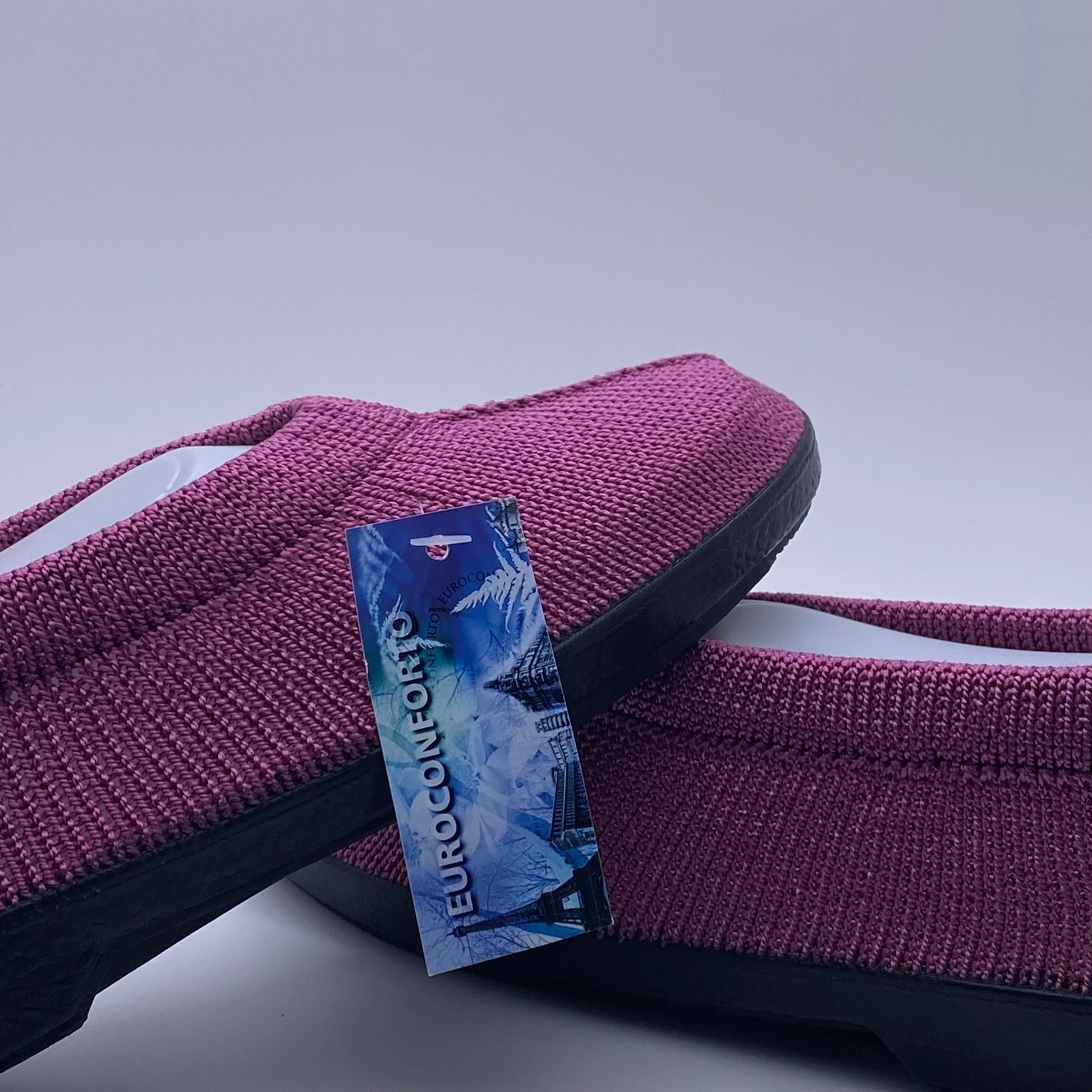 Euroconforto Portugese schoen pink fuchsia – gedragen buitenshuis